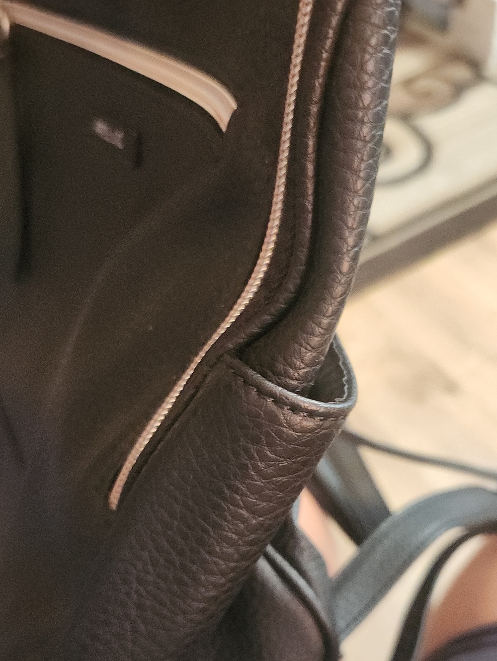 Relic Black Pebbled Faux-Leather Backpack with Silver Zippers - Picture 5 of 7